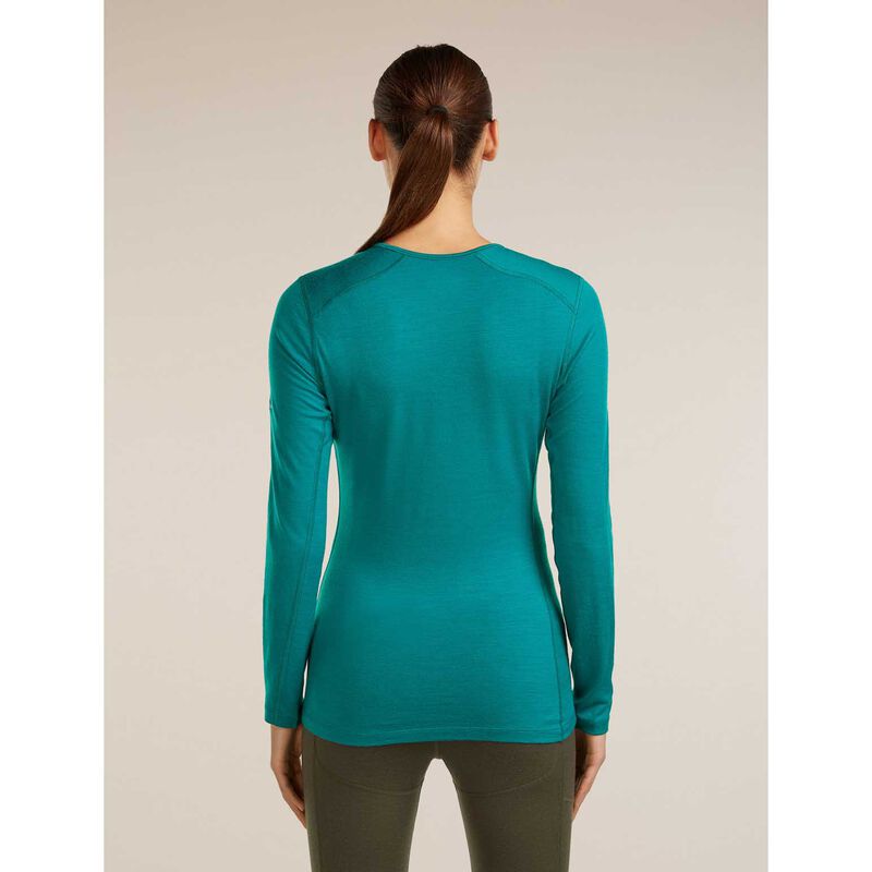 Icebreaker W Merino 200 Oasis LS Crewe Sunrise Summit image number 1